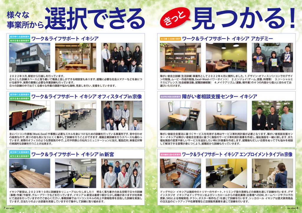 各事業所について