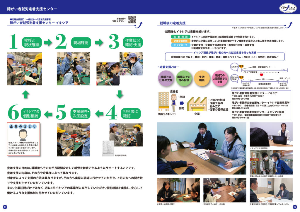 就職後の定着支援について